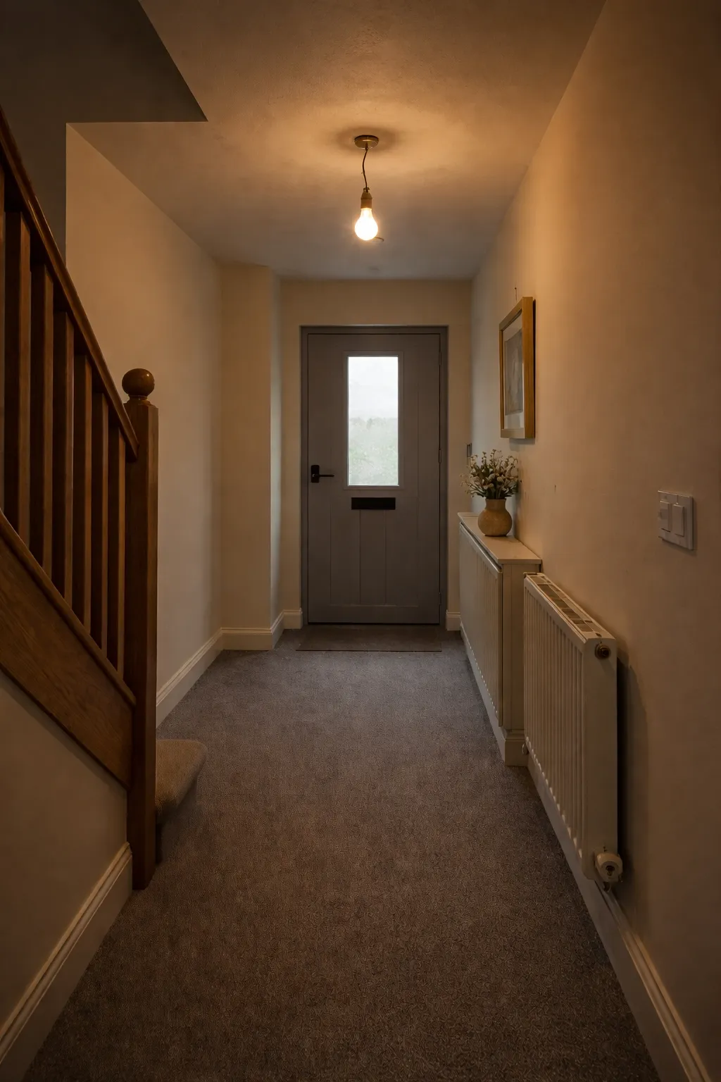 Hallway Lighting Upgrade - before